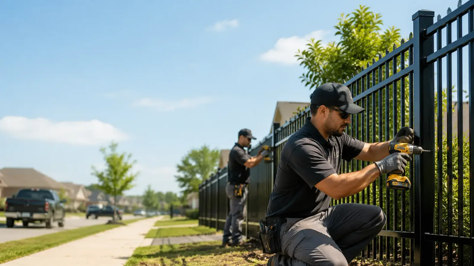 Metal Fence Installation in Falmouth, MA